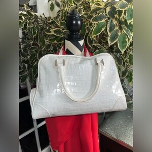 Beautiful Vintage Elegant Stylish Marina Rinaldi Leather Handle Bag New W/OT.